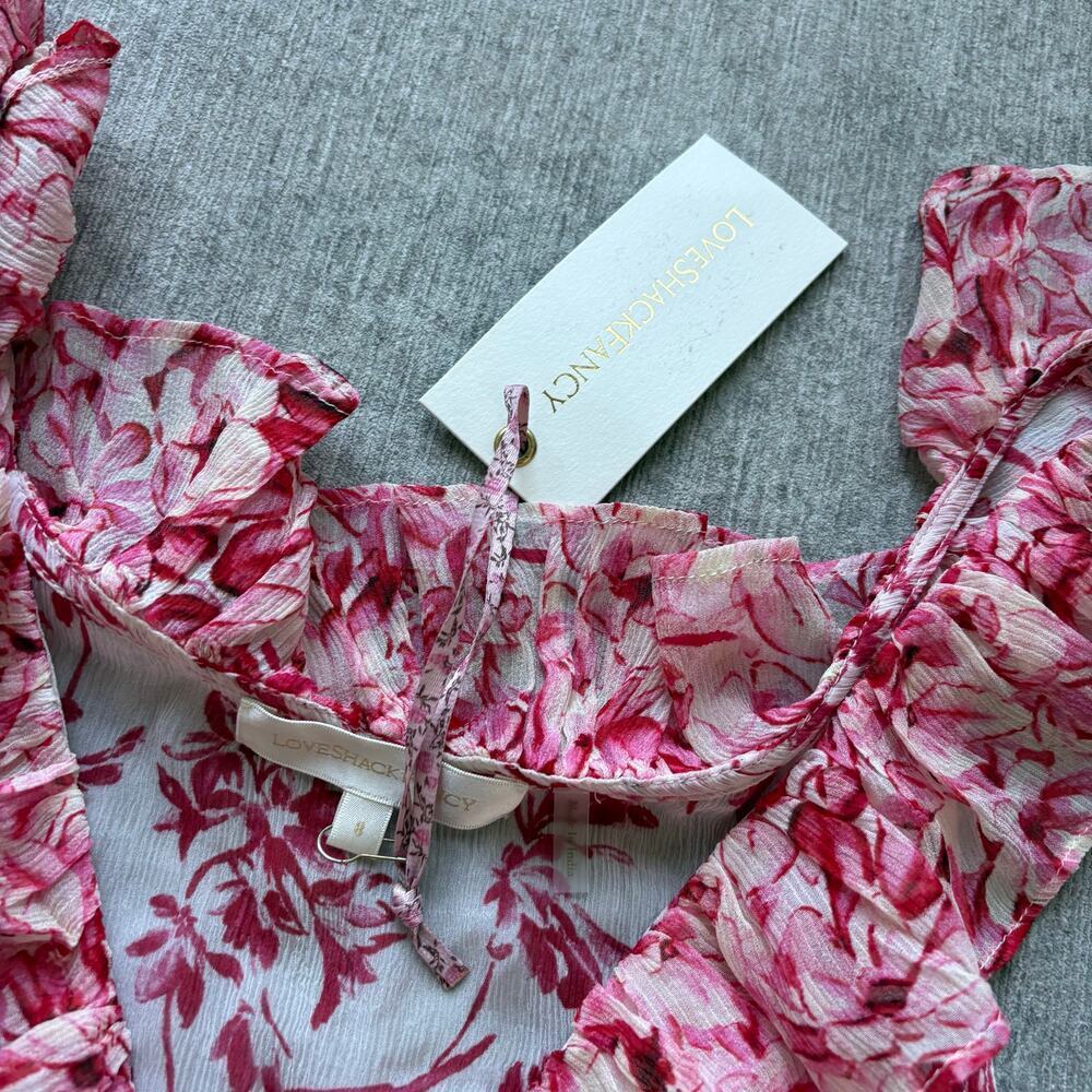 NWT LoveShackFancy Seneca Silk Dress - Picture 3 of 7
